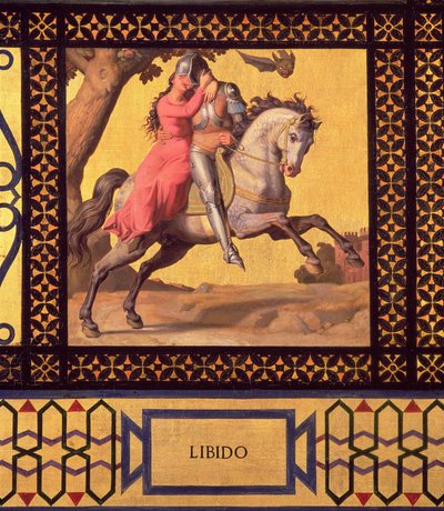 Good and Evil：Libido、1832 detail of 89709 oil on canvas 作： Andre Jacques Victor Orsel
