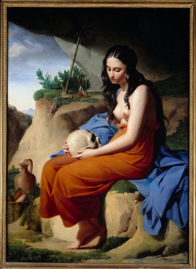 マドレーヌ瞑想している聖なるマグダラのマリアヴィクトル・オルセル（1795-1850）の絵画 作： Andre Jacques Victor Orsel