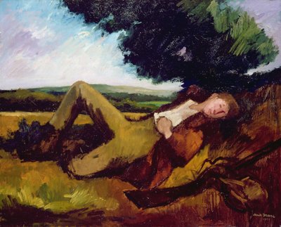 ハンターズレストまたはスリーピングハンター、1929 作： Andre Mare