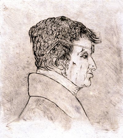 アンドレ・マリー・アンペール、自画像 c. 1805～1810年（絵） 作： Andre Marie Ampere