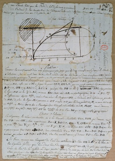 円弧の修正、1788年7月8日 作： Andre Marie Ampere