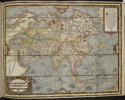 アジアの地図、アンドレ・テヴェの普遍的な宇宙論 作： Andre Thevet