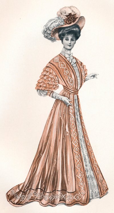 エドワード朝の女性のカタログイラスト、c1908 作： Andre and Sleigh