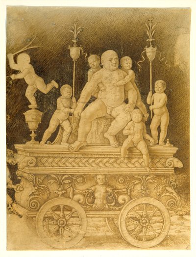 シレヌスの凱旋 16世紀初頭 ベラムにペン・インク 作： Andrea (follower of) Mantegna