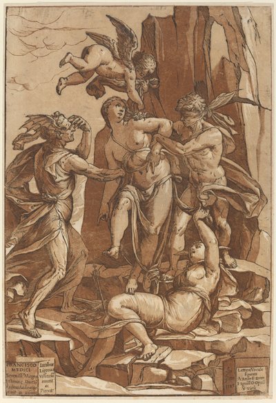 美徳の寓話、1585年。 作： Andrea Andreani