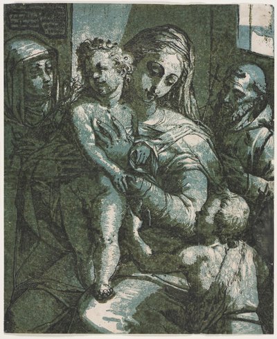 聖ヨハネと聖母子、シエナの聖カタリナと聖フランシス、1585年。 作： Andrea Andreani