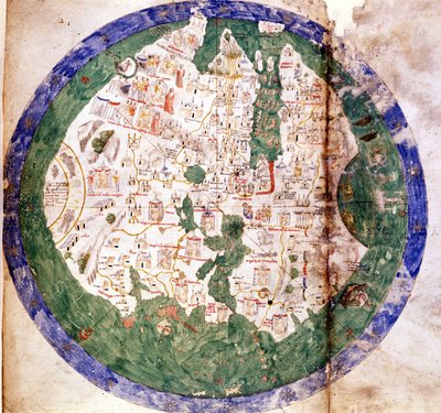 アンドレア・ビアンコによる世界地図 作： Andrea Bianco