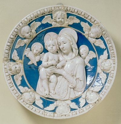 聖母子像ラウンド 作： Andrea Della Robbia