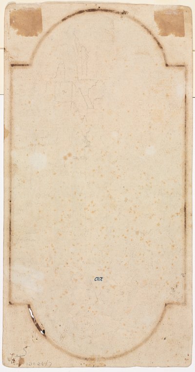 1700 年代前半の直腸から描かれたアーチの断片。 作： Andrea Locatelli
