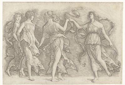 踊る 4 人の女性 作： Andrea Mantegna (school of)