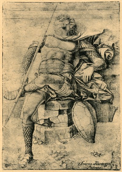 眠る兵士、1913年。 作： Andrea Mantegna