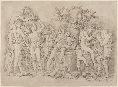 ワインバットでバカナル 作： Andrea Mantegna