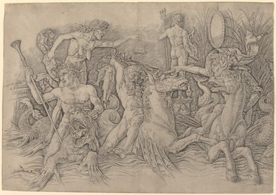 海神の戦い【左半分】 作： Andrea Mantegna