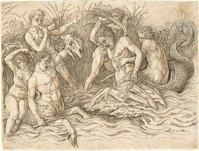海神の戦い【右半分】 作： Andrea Mantegna