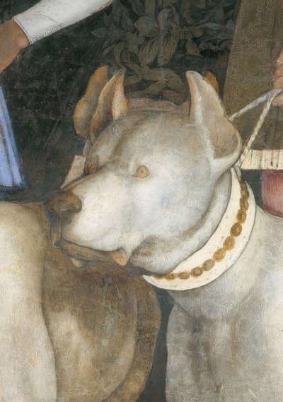 Margrave Lodovico IIIとの出会い。彼とゴンザガ 作： Andrea Mantegna