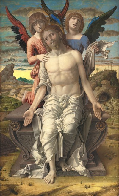苦しみの贖い主としてのキリスト 作： Andrea Mantegna