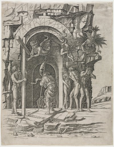 1460年代後半、リンボへの降下。 作： Andrea Mantegna