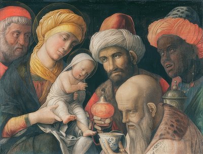 王の崇拝。 1495〜1505年頃 作： Andrea Mantegna