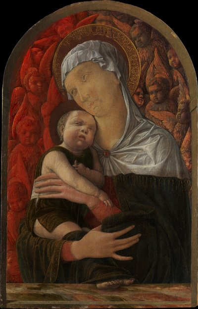 マドンナと子供とセラフィムとケルビム1454。 作： Andrea Mantegna