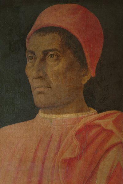カルロ・デ・メディチ枢機卿の肖像 作： Andrea Mantegna