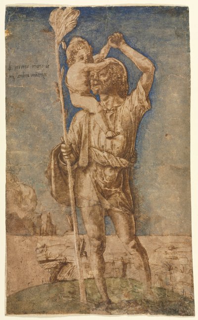 聖クリストファー 作： Andrea Mantegna