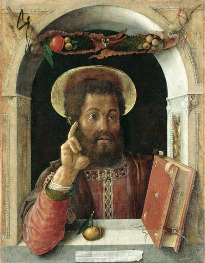 福音書記者聖マルコ 1450年頃 ミクストメディア／キャンバス 作： Andrea Mantegna