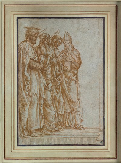 聖人ピーター、ポール、伝道者ヨハネ、ゼノ 作： Andrea Mantegna