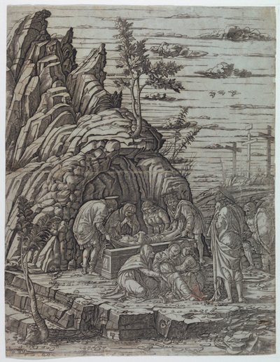 埋葬 作： Andrea Mantegna