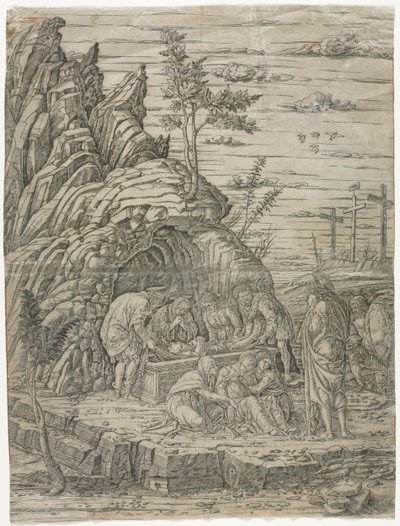 四羽の鳥の墓。 作： Andrea Mantegna