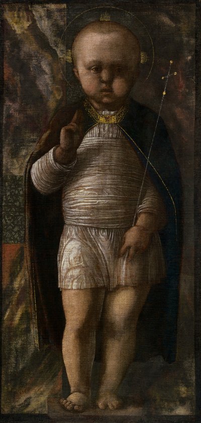 幼児の救世主、c。 1460年。 作： Andrea Mantegna