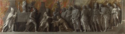 ローマのキュベレ信仰の紹介、c。 1505 作： Andrea Mantegna