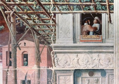 聖クリストファーの殉教」1450年～56年頃（フレスコ画 作： Andrea Mantegna