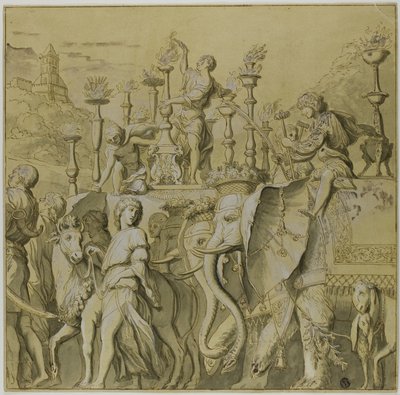 ジュリアス・シーザーの勝利: キャンバス No. V 作： Andrea Mantegna