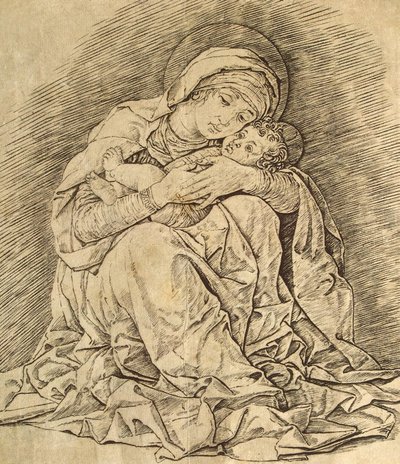 処女と子供 作： Andrea Mantegna
