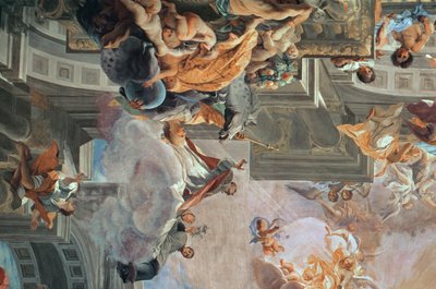 聖イグナチオの楽園への参入、1707年（101901の詳細） 作： Andrea Pozzo