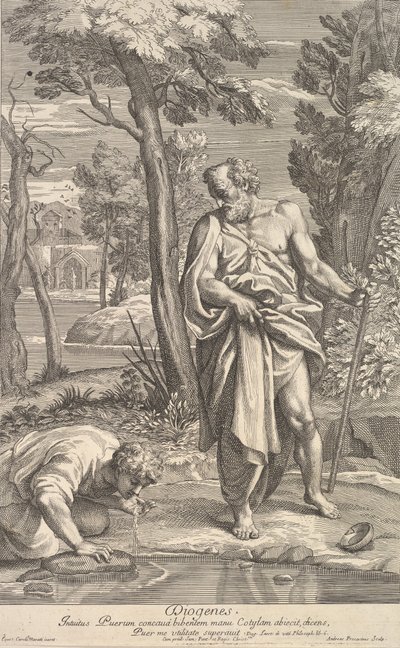 ディオゲネス、1685-1734。 作： Andrea Procaccini