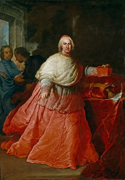 カルロスデボルハイチェンテラス枢機卿の肖像1663-1733、1721年以降。 作： Andrea Procaccini