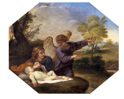 ハガーと天使」1616年～1661年 作： Andrea Sacchi