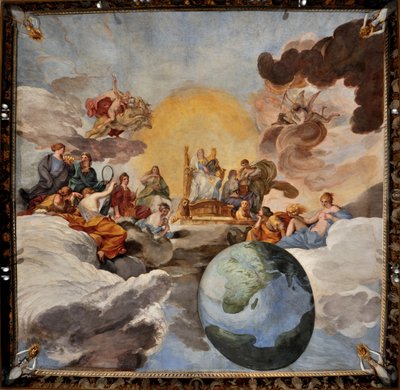 神の知恵の勝利、1629-1631。 作： Andrea Sacchi