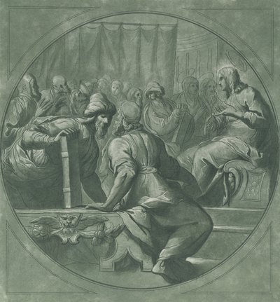 医者を混乱させるキリスト、1750-70年。 作： Andrea Scacciati