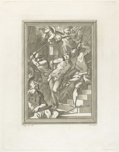 聖者の鞭打ち 作： Andrea Scacciati after Giovanni Battista Paggi