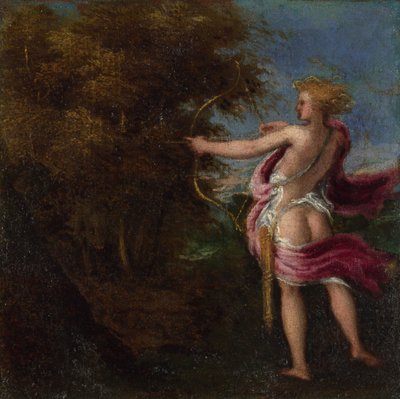 Arcas Hunting、c。 1550 作： Andrea Schiavone