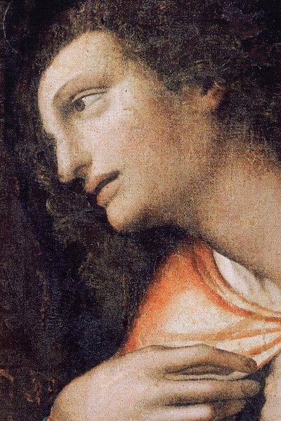 修道院（トンガロ修道院）。絵画。最後の晩餐。1506-1507.詳細（絵画） 作： Andrea Solario