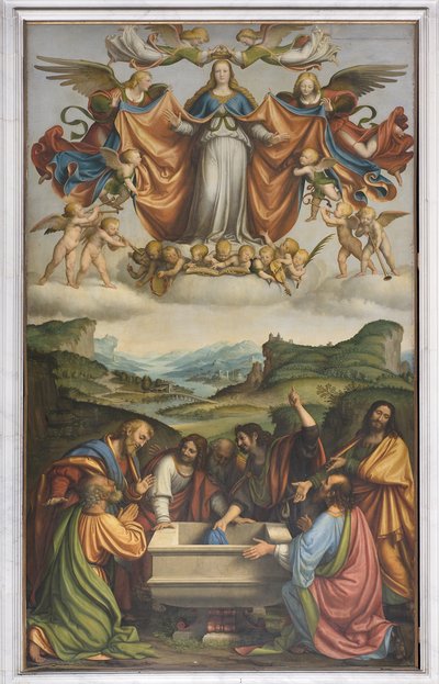 聖母マリアの被昇天、1520年頃 作： Andrea Solario