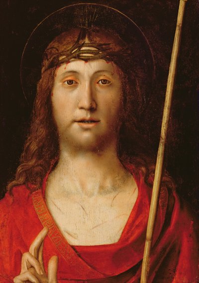 Ecce Homo (パネルに油彩) 作： Andrea Solario