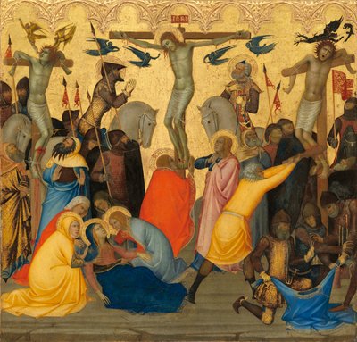 はりつけ、c.1380（木製パネルの卵のテンペラと金箔） 作： Andrea Vanni