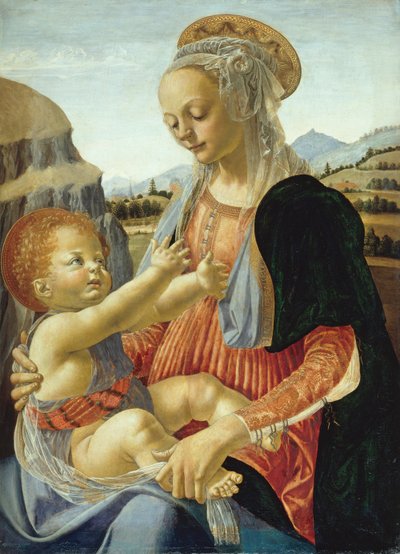 マドンナと子供 作： Andrea Verrocchio