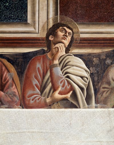 最後の晩餐、トーマスの詳細（フレスコ画 作： Andrea del Castagno