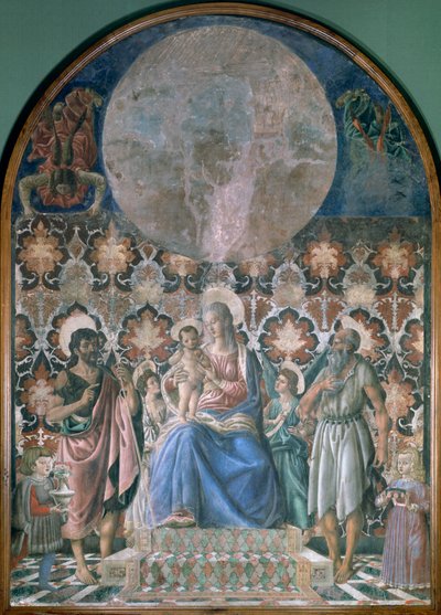 マドンナと天使の子、c1443 作： Andrea del Castagno