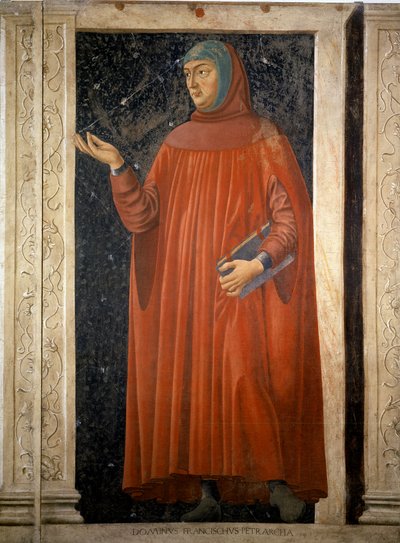 フランチェスコ・ペトラルカの肖像 作： Andrea del Castagno